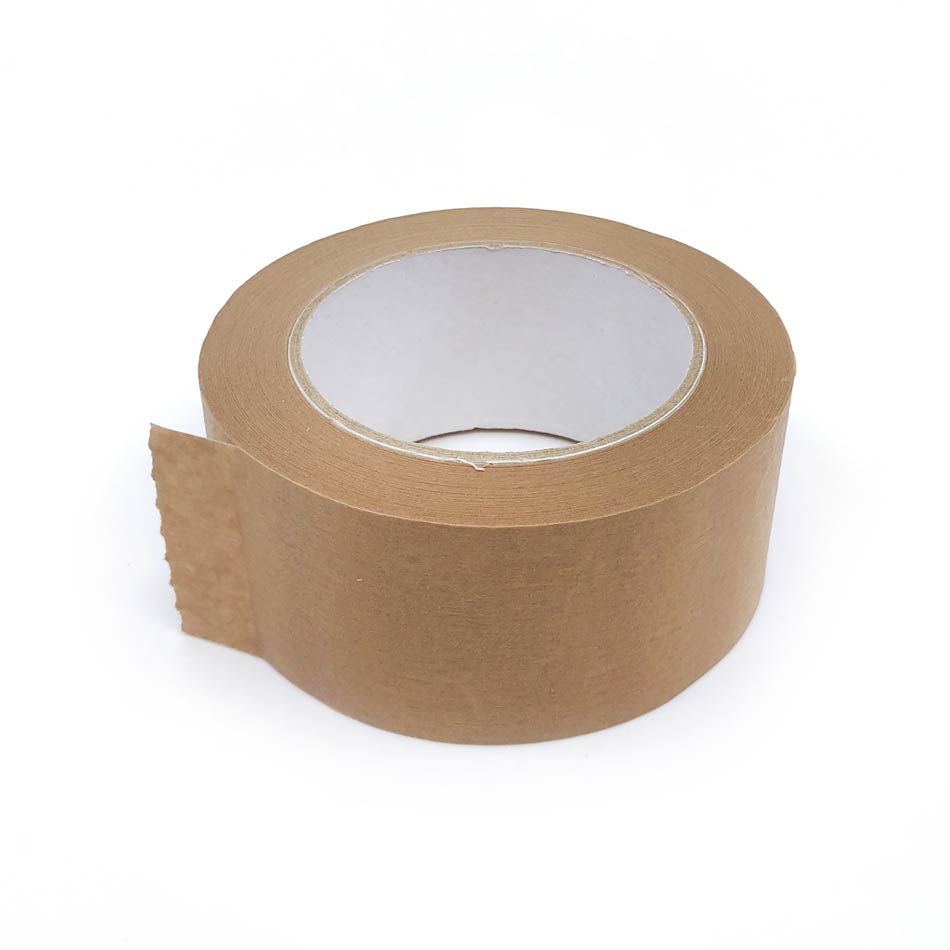 Een bruine tape die gemaakt is van papier