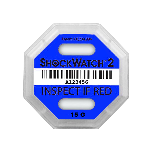 ShockWatch®2 schokindicator 15G Blauw
